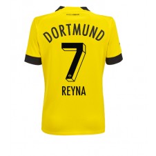 Borussia Dortmund Giovanni Reyna #7 Hjemmedrakt Kvinner 2022-23 Kortermet